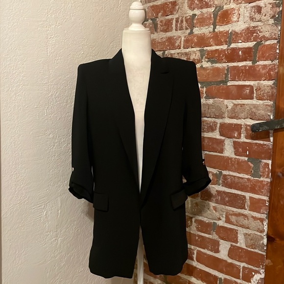 ZARA - BLAZER WITH ROLLED-UP SLEEVES - Picture 5 of 10